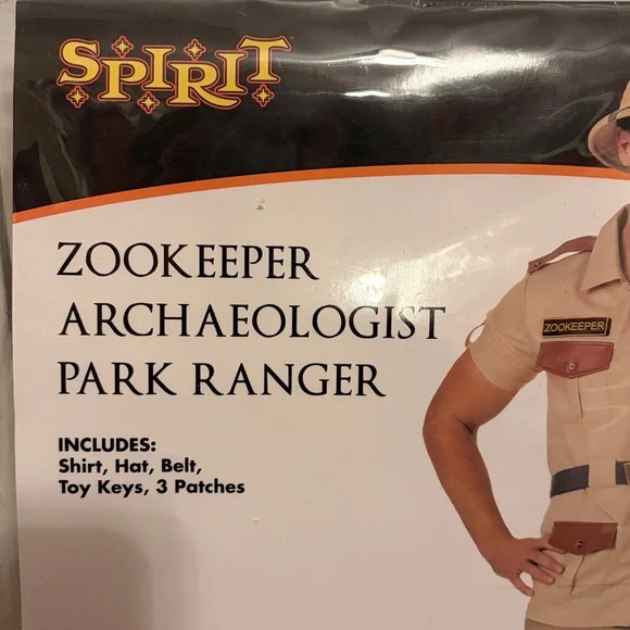 Spirit Park Ranger Halloween Costume Men's Size Large - Picture 2 of 5